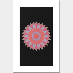 Rolling in colour Mandala Posters and Art